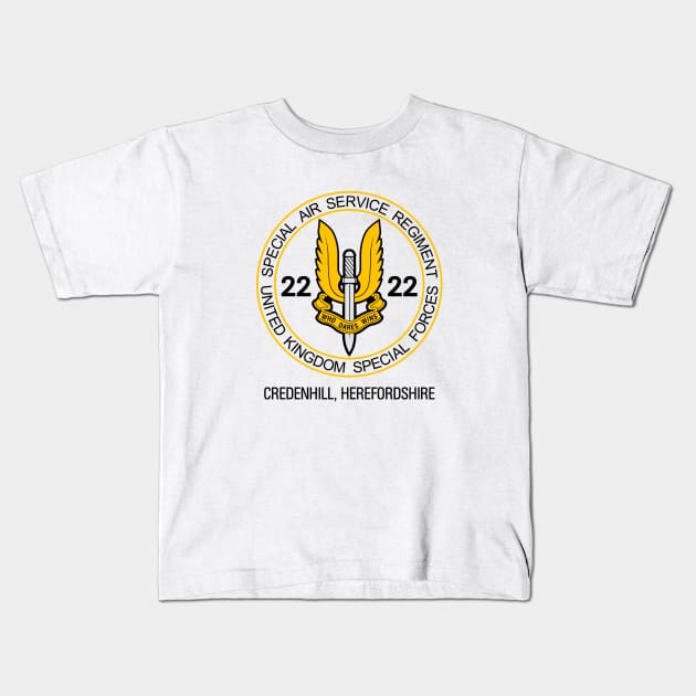 Mod.10 SAS Special Air Service Kids T-Shirt by parashop